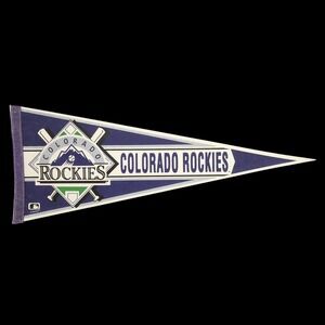 Vintage Colorado‎ Rockies MLB Felt Pennant 30" Full Size Licensed PLEASE READ